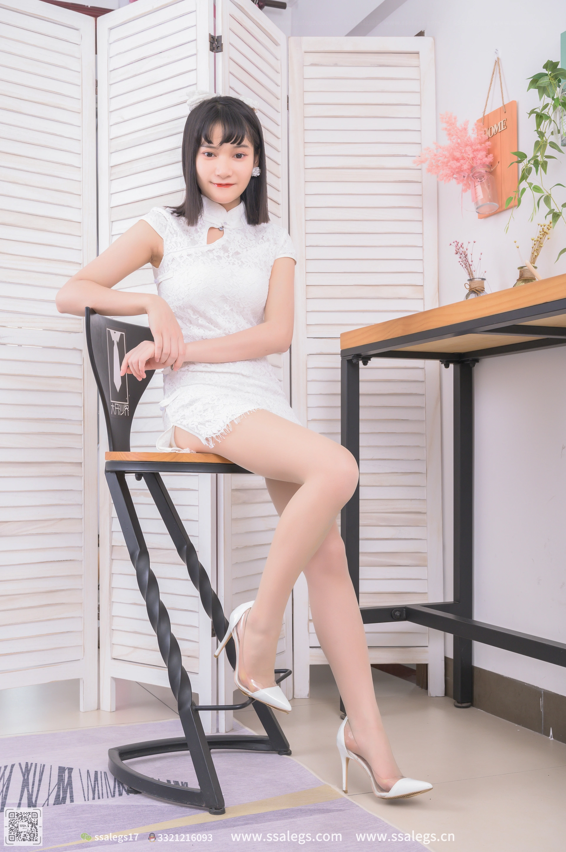 [SSA丝社]超清写真 NO.505 冰冰 旗袍肉丝袜写真（上） 3